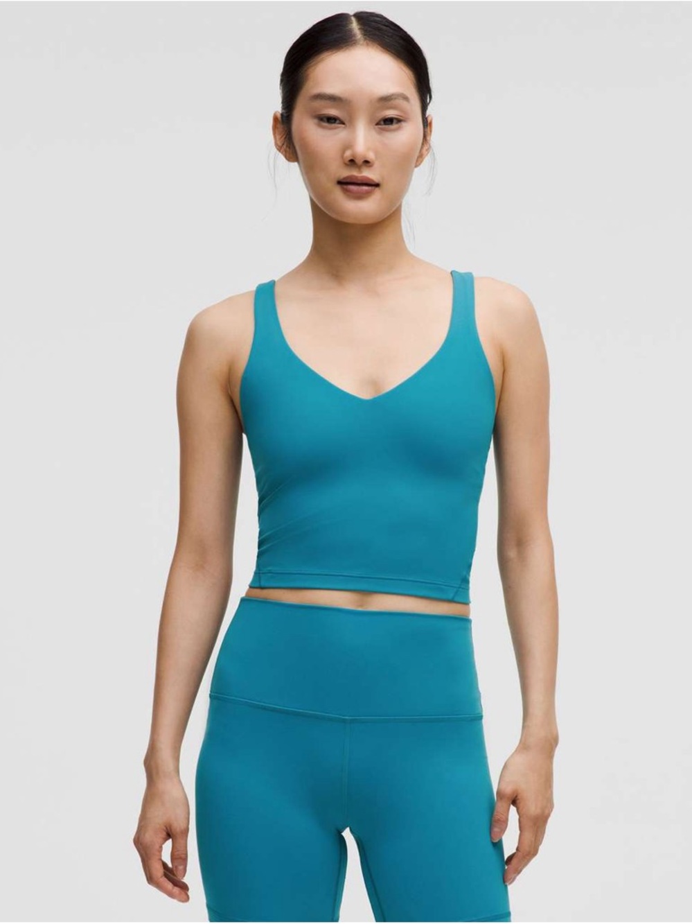 LULULEMON Align Tank Top Light Support A/B Cup Nulu Hawaiian Blue Sz 4